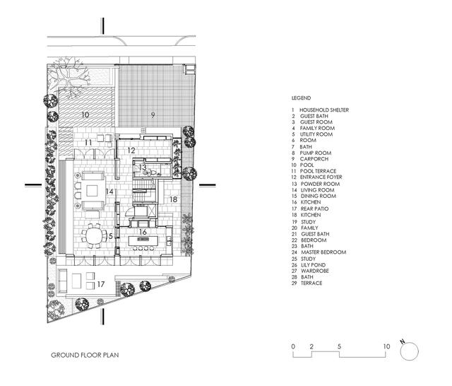 新加坡住宅别墅案例-Chiltern House Warner Wong Design （493m2）