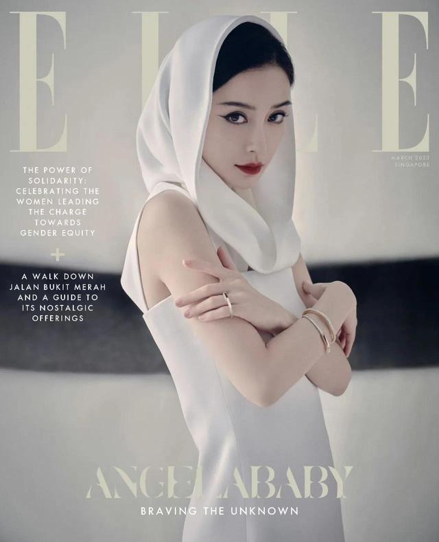 Angelababy-ELLE新加坡三月刊五套造型写真