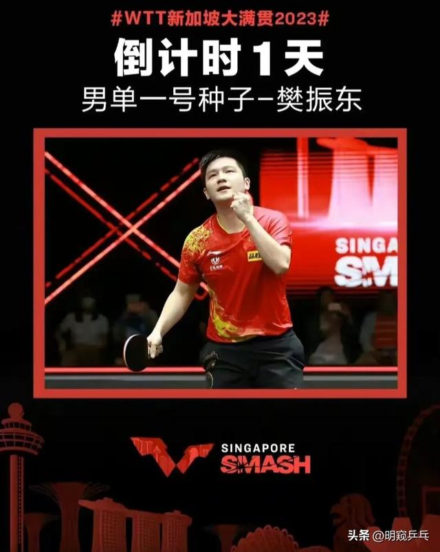 新加坡大满贯赛组委会：樊振东力压张本智和，是最大热门！