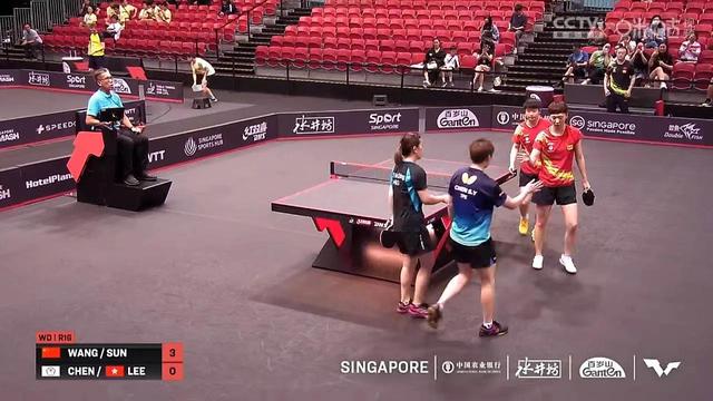 【WTT新加坡大满贯】海产姐妹光速下班强势晋级八强