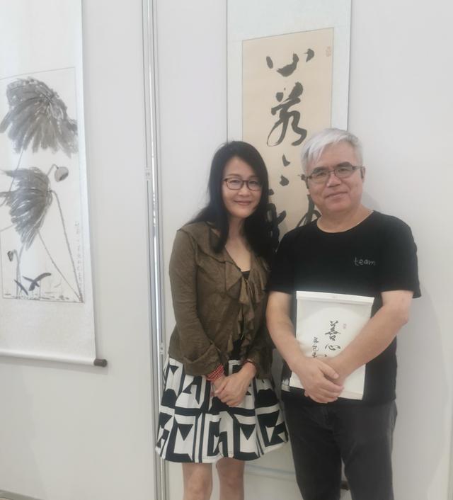 山翁书画展：新加坡更生美术研究会单秋萍名誉会长出席