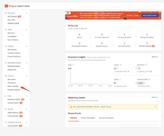 印尼shopee虾皮本土店绑卡结算教程