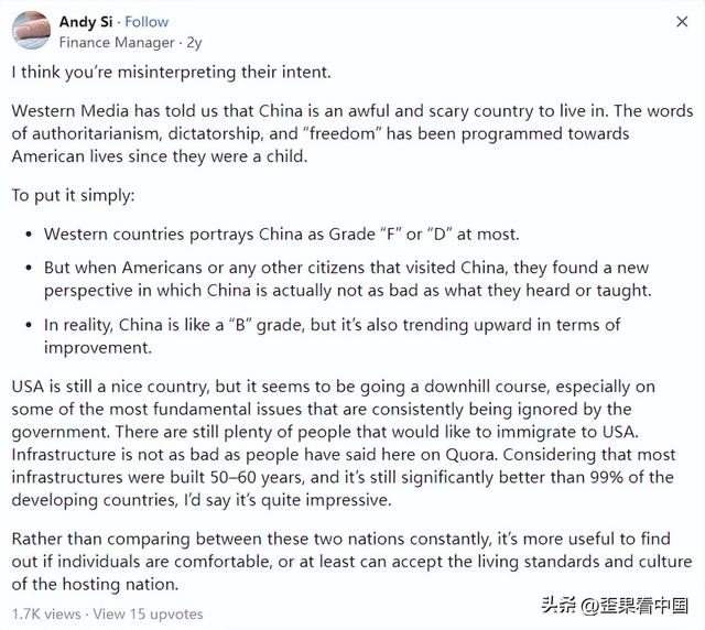 为什么去过中国和美国的人会更喜欢中国？外国网友：在中国更放心