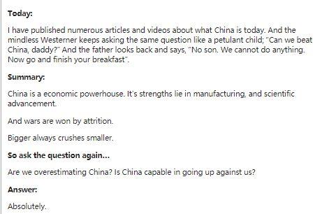 美版知乎：我们是高估了中国，还是中国现在有能力赶上美国？
