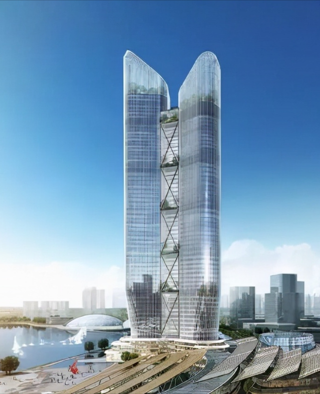 新加坡投资建造，黄埔第一高楼——知识塔，330米！最新进度来了