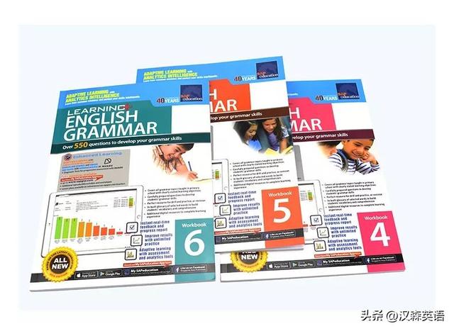 覆盖小学英语语法！新加坡语法全套SAP Learning Grammar 1-6