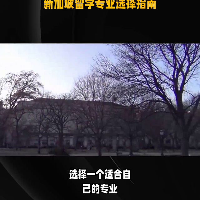 新加坡留学专业选择指南，选择专业需要根据学生兴趣及市场...