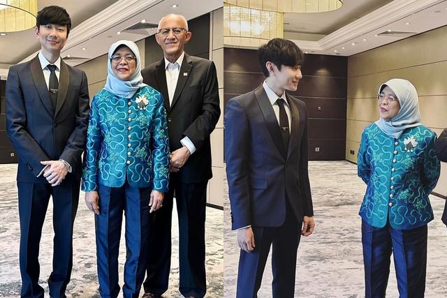 林俊杰受邀「超狂酒会」！亲见新加坡总统画面曝　网见超帅打扮暴动了