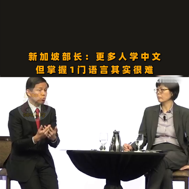新加坡部长：更多人学中文但掌握1门语言其实很难#新加坡...