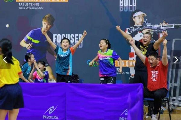 新加坡乒乓球国际邀请赛，湖北少年勇夺4金