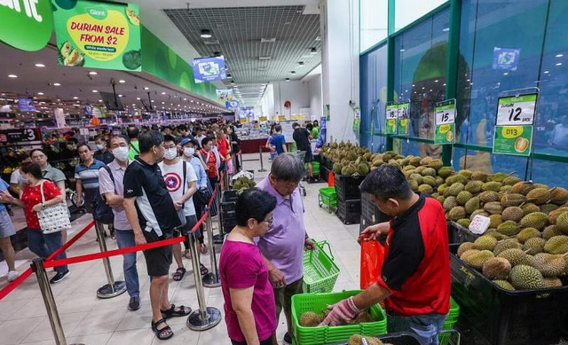 新加坡“榴莲自由”已经10元一个了