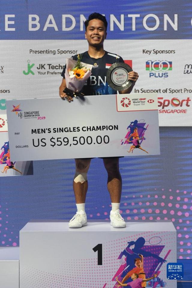 新加坡羽毛球公开赛：金廷男单夺冠