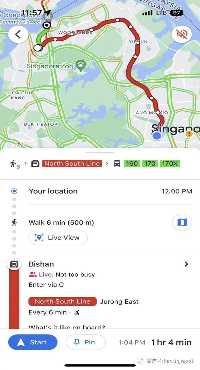 从碧山到兀兰关卡，实测谷歌地图对新加坡的行程规划准不准？