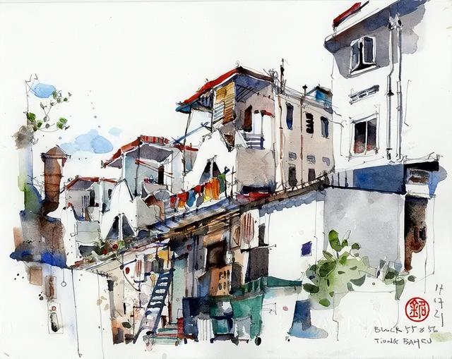 新加坡艺术家Paul Wang：水彩让我更加了解自己看待这个世界的方式